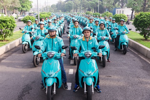 Xe máy điện Xanh SM Bike chính thức vận hành tại TP.HCM. Ảnh: Đ.H Xe máy điện Xanh SM Bike chính thức vận hành tại TP.HCM. Ảnh: Đ.H.