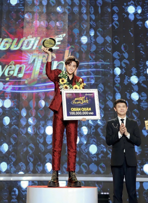 Chung kết Người kể chuyện tình 2023: Duy Zuno đăng quang đầy thuyết phục - Ảnh 5. Giây phút đăng quang của quán quân Người kể chuyện tình 2023 - Duy Zuno