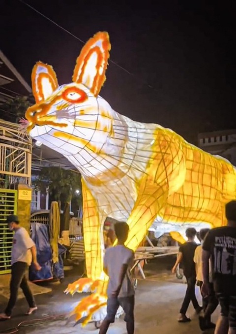 Linh vật độc lạ xuống phố đón Trung thu, 'trùm cuối' mãi đỉnh! - Ảnh 9. Rồi đây là con mèo hay chuột?!