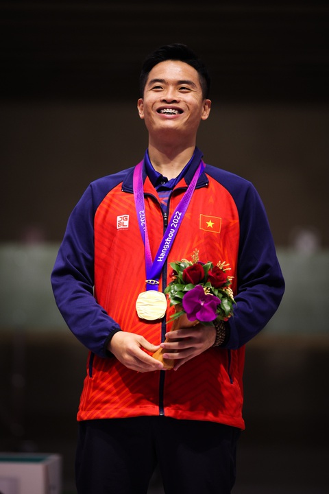 Thái Lan đang bỏ xa Việt Nam tại Asiad 19 - Ảnh 4. Xạ thủ Phạm Quang Huy mang về chiếc HCV duy nhất cho Việt Nam đến thời điểm này tại Asiad 19 - Ảnh: HANGZHOU2022