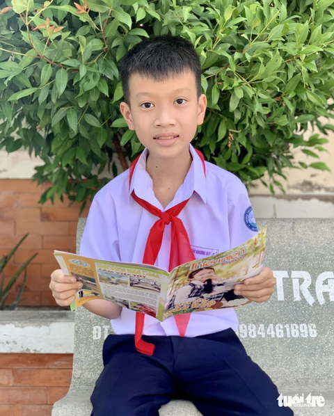 Đào Khương Duy là học sinh giỏi nhiều năm liền - Ảnh: HOÀI PHƯƠNG Đào Khương Duy là học sinh giỏi nhiều năm liền - Ảnh: HOÀI PHƯƠNG