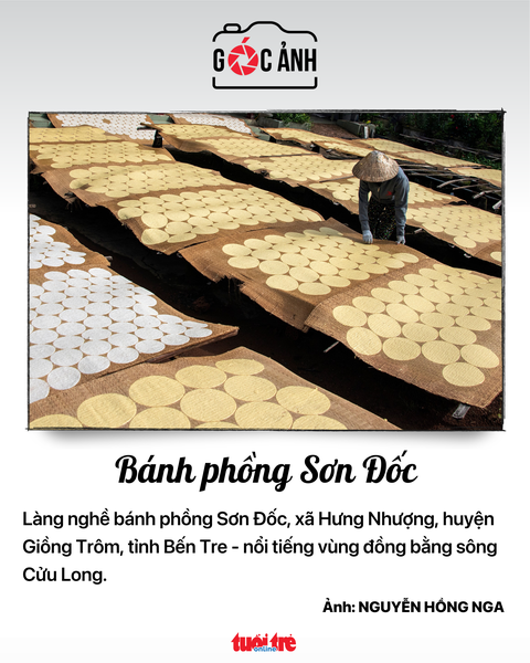 Bánh phồng Sơn Đốc - Ảnh NGUYỄN HỒNG NGA Bánh phồng Sơn Đốc - Ảnh: NGUYỄN HỒNG NGA