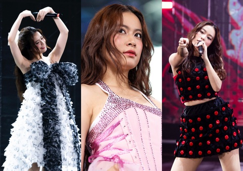 'Đã mắt' với bộ sưu tập trang phục của Hoàng Thùy Linh trong concert - Ảnh 10. 'Đã mắt' với bộ sưu tập trang phục của Hoàng Thùy Linh trong concert - Ảnh 10.