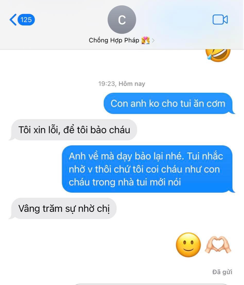 Phan Mạnh Quỳnh được 'nhóm đối tượng' yêu đơn phương cảm ơn rối rít - Ảnh 4. Đoạn tin nhắn của Phan Mạnh Quỳnh và vợ - Ảnh: NVCC
