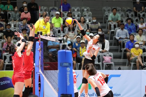 Tuyển bóng chuyền nữ Việt Nam: Hướng đến top 8 Asiad 19 - Ảnh 1. Thanh Thúy (3) và tuyển nữ Việt Nam đã sẵn sàng cho Asiad 19 - Ảnh: AVC