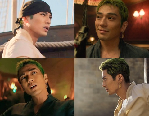 'Giao diện' mỹ nam đóng 'One Piece live action' gây sốt toàn cầu - Ảnh 1. Tạo hình đẹp trai của Zoro tóc xanh do Arata Mackenyu đảm nhận khiến fan mê mẩn