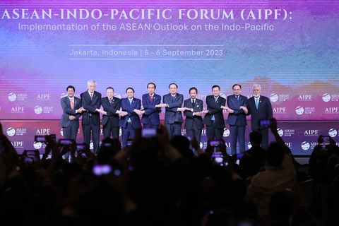Thủ tướng Chính phủ Phạm Minh Chính sẽ cùng lãnh đạo các nước ASEAN và đối tác tham dự phiên khai mạc Diễn đàn ASEAN-Ấn Độ Dương - Thái Bình Dương - Ảnh: VGP Thủ tướng Chính phủ Phạm Minh Chính sẽ cùng lãnh đạo các nước ASEAN và đối tác tham dự phiên khai mạc Diễn đàn ASEAN - Ấn Độ Dương - Thái Bình Dương - Ảnh: VGP