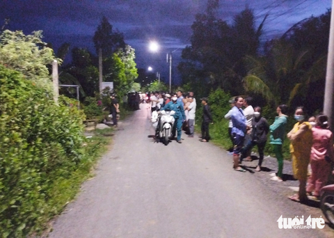 Bắt nghi phạm sát hại bà chủ quán trong bữa nhậu với nhóm bạn ở Tiền Giang - Ảnh 1. Hiện trường nơi xảy ra vụ việc - Ảnh: H.T.
