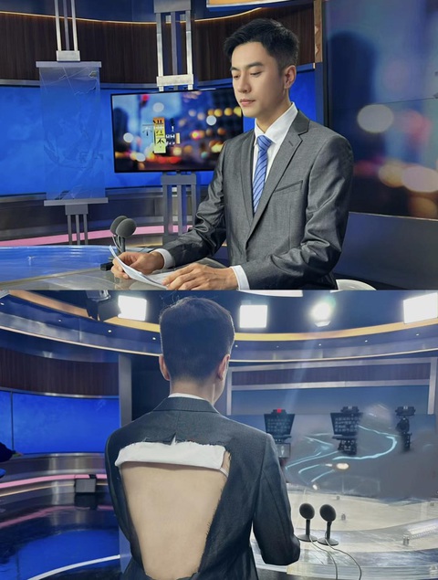 Muôn vàn cách chống nóng khó đỡ của BTV truyền hình - Ảnh 4. Không sao, vì anh đẹp trai nên được tha thứ!
