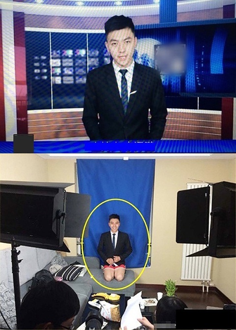 Muôn vàn cách chống nóng khó đỡ của BTV truyền hình - Ảnh 10. Có ai ngờ đằng sau nụ cười ấy là một hậu trường đầy ngổn ngang.