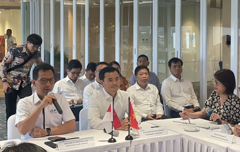 Ông Bùi Xuân Cường (giữa) trong buổi làm việc với đại diện Chính quyền Đặc khu Jakarta về lĩnh vực giao thông, ngày 5-9 - Ảnh: SỞ NGOẠI VỤ Ông Bùi Xuân Cường (giữa) trong buổi làm việc với đại diện Chính quyền đặc khu Jakarta về lĩnh vực giao thông, ngày 5-9 - Ảnh: SỞ NGOẠI VỤ