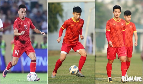 Ba nhân tố xuất sắc nhất U23 Việt Nam ở mùa giải 2023 (từ trái qua) Nguyễn Thái Sơn, Nguyễn Đình Bắc và Nguyễn Thanh Nhàn - Ảnh: THẾ SƠN, HOÀNG TÙNG Ba nhân tố xuất sắc nhất U23 Việt Nam ở mùa giải 2023 (từ trái qua): Nguyễn Thái Sơn, Nguyễn Đình Bắc và Nguyễn Thanh Nhàn - Ảnh: THẾ SƠN, HOÀNG TÙNG