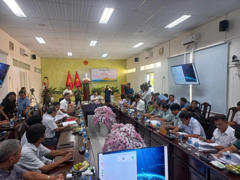 14h chiều nay, Bình Thuận họp báo thông tin dự án hồ chứa nước Ka Pét - Ảnh 1. Quang cảnh buổi họp báo - Ảnh: ĐỨC TRONG