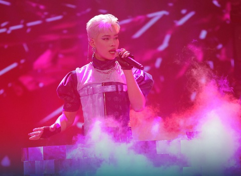 Thí sinh Pháp Kiều trong đêm trao giải Rap Việt - Ảnh: BTC Thí sinh Pháp Kiều trong đêm trao giải Rap Việt - Ảnh: BTC