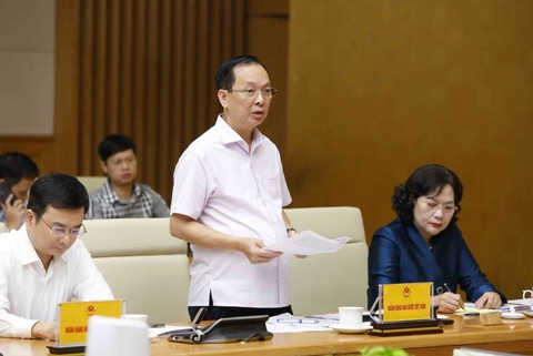 Ngân hàng đang phải ‘chữa bệnh thừa tiền’ - Ảnh 1. Ông Đào Minh Tú, phó thống đốc Ngân hàng Nhà nước, cho biết ngân hàng đang phải ‘chữa bệnh thừa tiền’ - Ảnh: VGP
