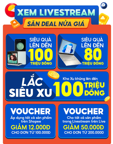 Sau màn săn laptop vào ngày 15.8, gia đình ông Sốp - cô Pi tiếp tục gây "chấn động" trong ngày 9.9 bằng màn ưu đãi nửa giá khi mua điện thoại Samsung Galaxy Z Flip5 Sau màn săn laptop vào ngày 15.8, gia đình ông Sốp - cô Pi tiếp tục gây "chấn động" trong ngày 9.9 bằng màn ưu đãi nửa giá khi mua điện thoại Samsung Galaxy Z Flip5