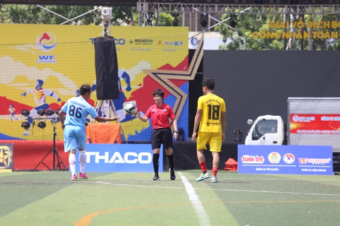 Sắc màu giải bóng đá công nhân toàn quốc 2023 - Ảnh 10. Trọng tài nữ FIFA Bùi Thu Trang làm nhiệm vụ tại Giải vô địch bóng đá công nhân toàn quốc 2023 sáng 8-9 tại Hải Phòng