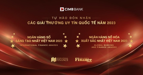 Ngân hàng CIMB nhận giải thưởng đổi mới sáng tạo năm 2023 - Ảnh 1. Ngân hàng CIMB nhận giải thưởng đổi mới sáng tạo năm 2023 - Ảnh 1.