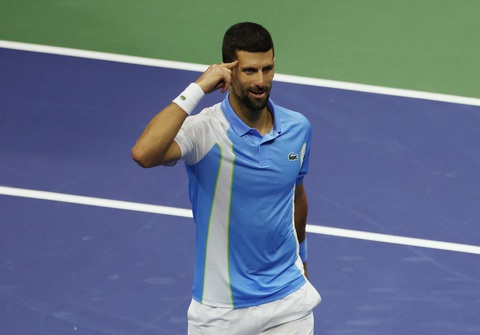 Djokovic vào chung kết Giải quần vợt Mỹ mở rộng 2023 - Ảnh 1. Djokovic giành quyền vào chung kết Giải quần vợt Mỹ mở rộng 2023 - Ảnh: REUTERS