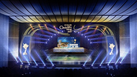 Hé lộ sân khấu hoành tráng của lễ trao giải Cánh diều vàng 2023. Hé lộ sân khấu hoành tráng của lễ trao giải Cánh diều vàng 2023