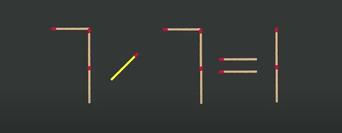 Thử tài IQ: Di chuyển một que diêm để 9-5=2+7 thành phép tính đúng - Ảnh 1.