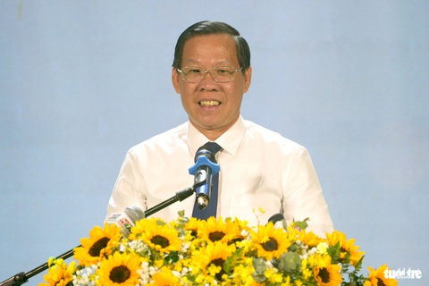 Tôn vinh 14 gương Công dân trẻ tiêu biểu TP.HCM năm 2023- Ảnh 3. Chủ tịch UBND TP.HCM Phan Văn Mãi phát biểu tại lễ tuyên dương
