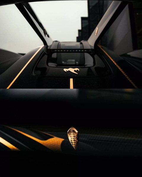 Koenigsegg Jesko độc nhất vô nhị với thân carbon, vàng 24K trang trí của trùm bất động sản- Ảnh 7. Vì lẽ đó, xe được bổ sung hàng loạt trang bị khí động học cao cấp như cánh gió sau khổ lớn, bộ chia gió trước cùng bộ khuếch tán gió sau độc quyền - Ảnh: Koenigseg