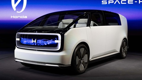Honda ra mắt xe điện siêu xịn, logo điện hóa mới, nội thất ấn tượng chưa từng thấy- Ảnh 5. MPV Space-Hub được dự đoán là bộ khung thiết kế của Odyssey đời mới, tuy nhiên thông tin này không thể xác minh - Ảnh: Motor1