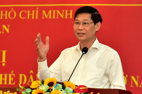 Công tác dân vận TP.HCM phải thích ứng linh hoạt với áp lực tăng trưởng- Ảnh 2. Phó trưởng Ban Dân vận trung ương Đỗ Văn Phới - Ảnh: T.T.D.