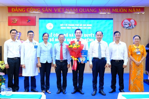 TS Vũ Trí Thanh được bổ nhiệm giám đốc Bệnh viện TP Thủ Đức- Ảnh 1. TS Vũ Trí Thanh được bổ nhiệm tân giám đốc Bệnh viện thành phố Thủ Đức - Ảnh: Bệnh viện cung cấp