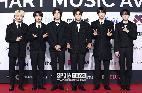 NCT Dream tại lễ trao giải Circle Chart Music Awards 2023 - Ảnh: SPOTV News. NCT Dream tại lễ trao giải Circle Chart Music Awards 2023 - Ảnh: SPOTV News.