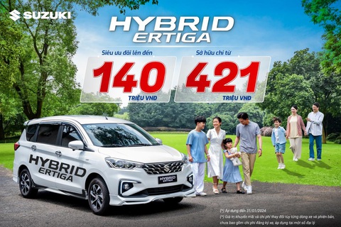 Suzuki Hybrid Ertiga mở hàng năm 2024: Giá chỉ từ 421 triệu đồng- Ảnh 1. Suzuki Hybrid Ertiga mở hàng năm 2024: Giá chỉ từ 421 triệu đồng- Ảnh 1.