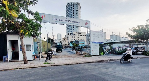 Dự án khu dân cư Cồn Tân Lập, TP Nha Trang đã được tỉnh Khánh Hòa cho phép chủ đầu tư cắt nhiều dự án thành phần bán cho các nhà đầu tư khác - Ảnh: PHAN SÔNG NGÂN