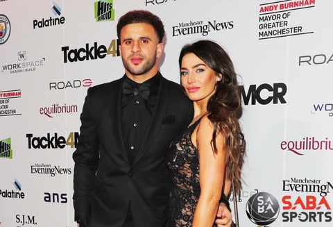 Sao ngoại hạng Anh Kyle Walker bị vợ bỏ vì bê bối ngoại tình- Ảnh 1. Kyle Walker và vợ Annie Kilner đã không còn sống chung - Ảnh: THE SUN