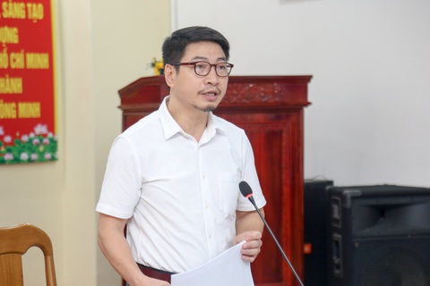 Cứ vào Cần Giờ phải là phương tiện giao thông xanh, được không?- Ảnh 2. TS Vũ Anh Tuấn - giám đốc Trung tâm Nghiên cứu giao thông vận tải Việt Đức, Đại học Việt Đức - phát biểu - Ảnh: THẢO LÊ