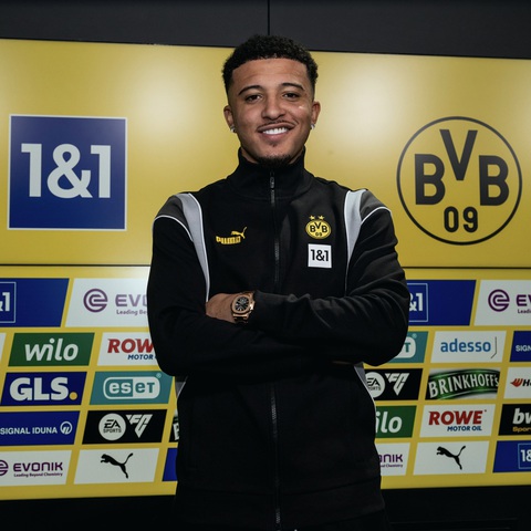 Jadon Sancho rời Man United, trở lại Dortmund đến hết mùa giải- Ảnh 1. Jadon Sancho sẽ khoác áo Dortmund đến hết mùa giải 2023 - 2024 - Ảnh: DORTMUND