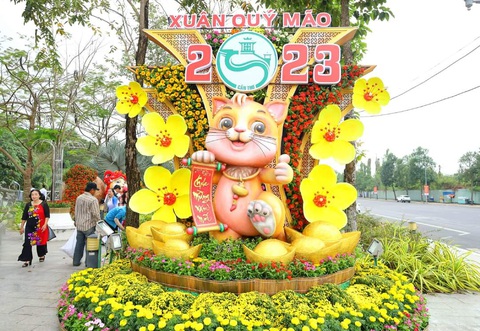 Khó vận động tài trợ, Cần Thơ không làm đường hoa Tết- Ảnh 1. Khó tìm tài trợ nên thành phố Cần Thơ không làm đường hoa nghệ thuật Xuân Giáp Thìn 2024 - Ảnh: TRUNG PHẠM