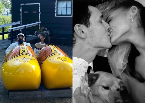 Màn tái xuất chấn động của Ariana Grande sau hơn ba năm- Ảnh 3. Ariana Grande và chồng cũ - Ảnh: Instagram NV