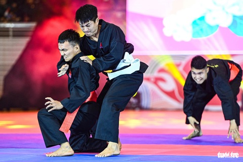 Võ cổ truyền Việt Nam và pencak silat của Indonesia trên cùng một sàn võ- Ảnh 7. Võ cổ truyền Việt Nam không chỉ là rèn luyện kỹ năng, khả năng tự vệ, nâng cao thể lực con người mà còn khơi dậy lòng yêu nước, niềm tự hào dân tộc, tinh thần thượng võ và nhân văn của con người Việt Nam - Ảnh: HỒNG QUANG