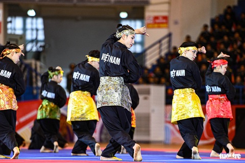 Võ cổ truyền Việt Nam và pencak silat của Indonesia trên cùng một sàn võ- Ảnh 9. Pencak silat là môn võ truyền thống lâu đời của Indonesia - Ảnh: HỒNG QUANG
