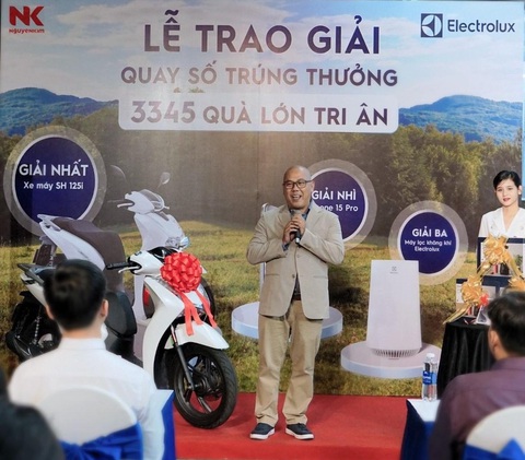 Electrolux trao tặng hơn 1.100 quà khủng trong chương trình quay số may mắn đợt 1- Ảnh 2. Electrolux trao tặng hơn 1.100 quà khủng trong chương trình quay số may mắn đợt 1- Ảnh 2.