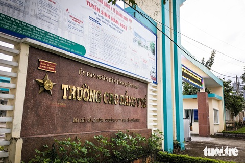 Trường cao đẳng nợ lương giảng viên hứa sẽ trả trước Tết Nguyên đán?- Ảnh 1. Trường cao đẳng Y tế Quảng Nam tại TP Tam Kỳ, tỉnh Quảng Nam - Ảnh: TẤN LỰC