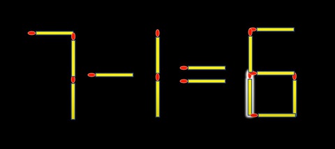 Thử tài IQ: Di chuyển một que diêm để 7-1=9 thành phép tính đúng- Ảnh 2.