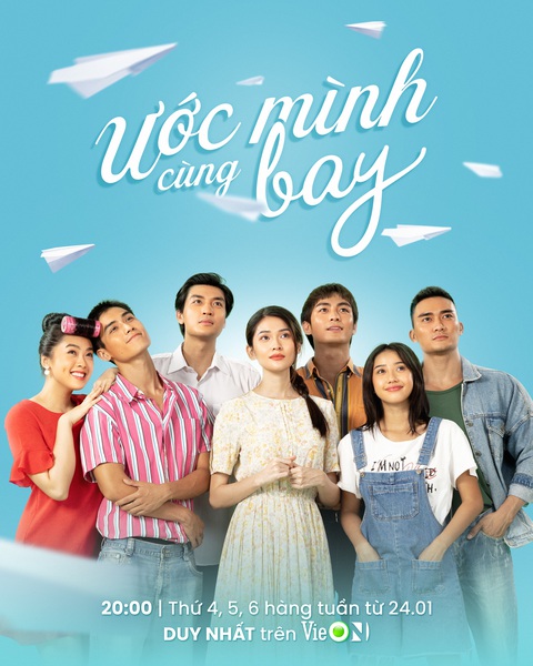 Hồng Ánh gây sốt với hình tượng 'gái bán hoa' lẳng lơ trong Ước mình cùng bay- Ảnh 1. Poster chính thức của phim Ước mình cùng bay