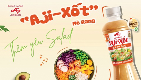 Chào đón 'tân binh' xốt mè rang Aji-Xốt của Ajinomoto Việt Nam- Ảnh 1. Sản phẩm mới Xốt mè rang “Aji-Xốt” vừa được ra mắt của Công ty Ajinomoto Việt Nam.