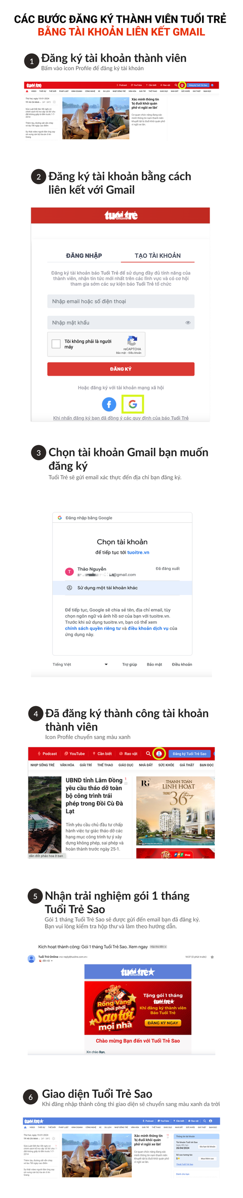 3 bước tạo tài khoản đơn giản - Trải nghiệm Tuổi Trẻ Sao 30 ngày- Ảnh 4. 3 bước tạo tài khoản đơn giản - Trải nghiệm Tuổi Trẻ Sao 30 ngày- Ảnh 4.