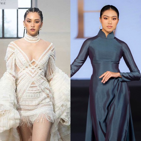 Hai mẫu thiết kế của Lê Thanh Hòa và Hoàng Minh Hà trưng bày tại triển lãm - Ảnh: NVCC Hai mẫu thiết kế của Lê Thanh Hòa (trái) và Hoàng Minh Hà trưng bày tại triển lãm - Ảnh: NVCC