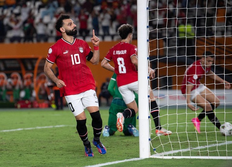 Tin tức thể thao sáng 15-1: Đánh bại Barca, Real Madrid vô địch Siêu cúp Tây Ban Nha- Ảnh 2. Mohamed Salah tỏa sáng giúp Ai Cập thoát thua - Ảnh: GETTY