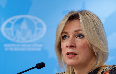Nga từ chối sáng kiến của ông Zelensky, ra điều kiện đàm phán về Ukraine- Ảnh 1. Phát ngôn viên Bộ Ngoại giao Nga Maria Zakharova - Ảnh: REUTERS