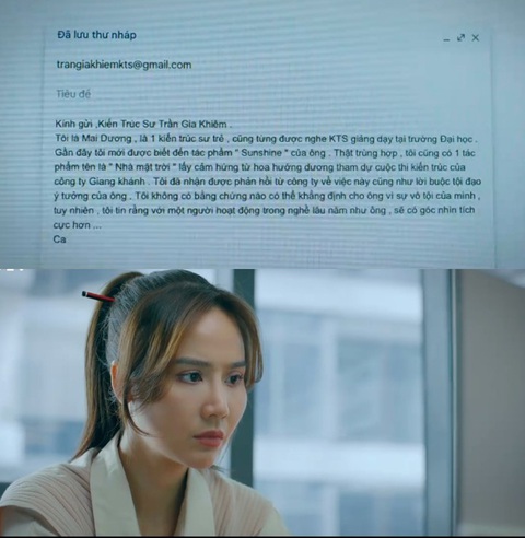 Khán giả nhặt loạt sạn từ phim Huyền Lizzie, Mạnh Trường- Ảnh 4. Dương học giỏi nhưng trình bày nội dung email ngập lỗi chính tả, diễn đạt